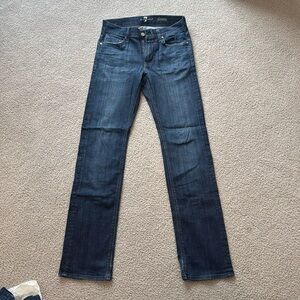 7 for all mankind dark wash jeans